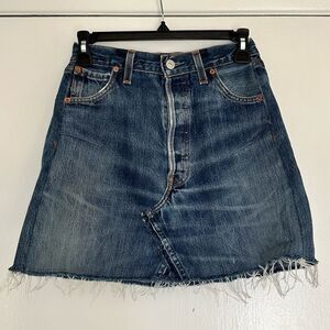 Re/Done Denim Skirt